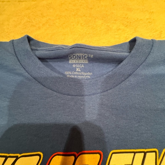 Sonic the Hedgehog Sonic & Tails It’s Go Time Blue Youth Shirt Size XL New - Picture 8 of 9